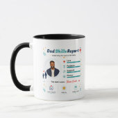 Bester Vater Dankbarkeitsbericht Vaterschafts-App Tasse (Links)