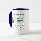 Bester Vater Dankbarkeitsbericht Vaterschafts-App Tasse (Vorderseite Links)