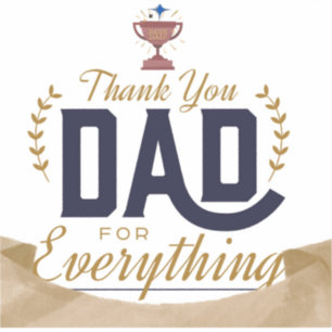 Bester Vater – Danke-Design Aufkleber