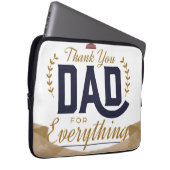 Bester Vater – Danke-Design Laptopschutzhülle (Vorne Rechts)