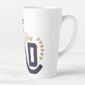Bester Vater – Danke-Design Milchtasse (Rechts)