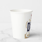 Bester Vater – Danke-Design Pappbecher (Rechts)