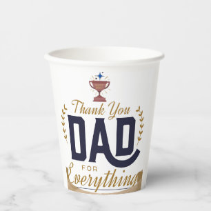 Bester Vater – Danke-Design Pappbecher
