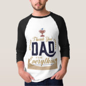 Bester Vater – Danke-Design T-Shirt (Vorderseite)