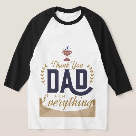 Bester Vater – Danke-Design T-Shirt (Ablage )