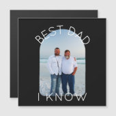 Bester Vater, den ich kenne, Anpassen Ihrer Foto-M Magnetkarte (Vorne/Hinten)