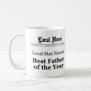 Bester Vater der Tasse der Zeitungsfront