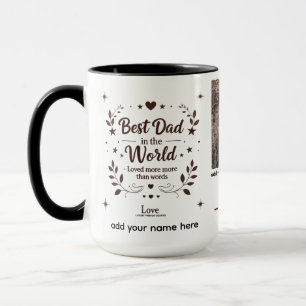 Bester Vater der Welt - 15 oz Combo Personalisiert Tasse