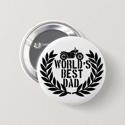 Bester Vater der Welt Button (Vorne & Hinten)