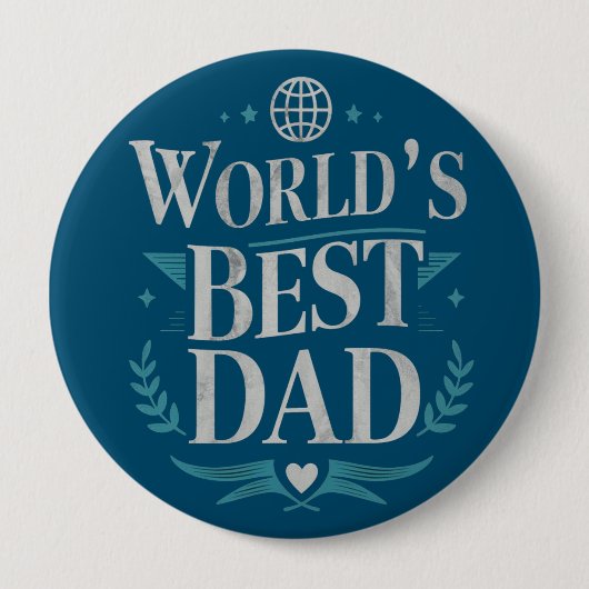 Bester Vater der Welt Button (Vorderseite)