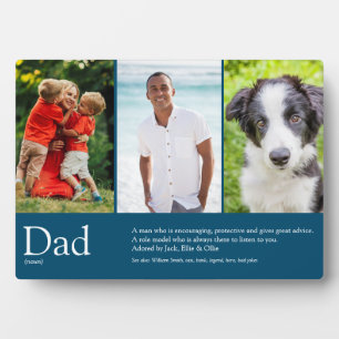 Bester Vater der Welt, Daddy, Blaue Definition 3 F Fotoplatte
