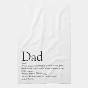 Bester Vater der Welt, Daddy, Vater Definition Geschirrtuch