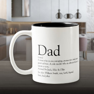 Bester Vater der Welt Daddy Vater Definition Spaß Zweifarbige Tasse