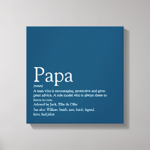 Bester Vater der Welt Daddy Vater Papa Definition Leinwanddruck