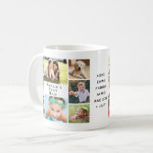 Bester Vater der Welt Foto-Collage Kaffeetasse (Vorderseite Links)
