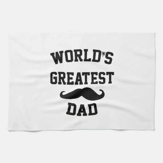 Bester Vater der Welt Geschirrtuch (Horizontal)