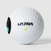 Bester Vater der Welt Golfball (Logo)