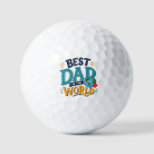 Bester Vater der Welt Golfball (Vorderseite)