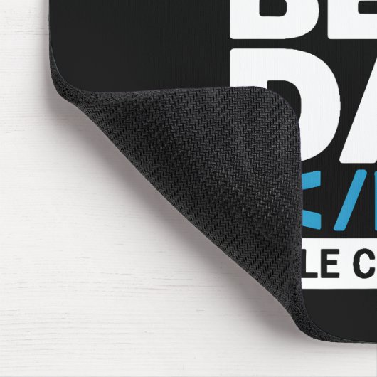 Bester Vater der Welt H1 HTML Programmierer Schrei Mousepad (Ecke)