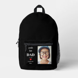 Bester Vater der Welt Ich liebe dich Benutzerdefin Bedruckter Rucksack