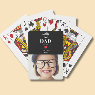 Bester Vater der Welt Ich liebe dich Benutzerdefin Spielkarten
