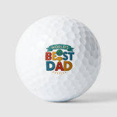 Bester Vater der Welt - individuelles Golfball (Vorderseite)