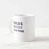 Bester Vater der Welt Kaffee-Tasse Kaffeetasse (Vorderseite Links)