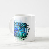 Bester Vater der Welt Kaffeetasse (Vorderseite Links)