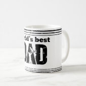 Bester Vater der Welt Kaffeetasse (VorderseiteRechts)