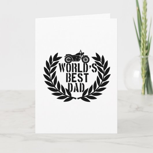 Bester Vater der Welt Karte (Vorderseite)