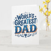 Bester Vater der Welt Karte (Gelbe Blume)
