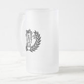Bester Vater der Welt  Mattglas Bierglas (Vorderseite Links)