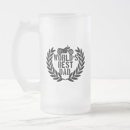 Bester Vater der Welt  Mattglas Bierglas (Links)
