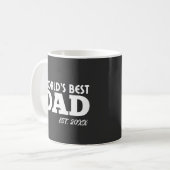 Bester Vater der Welt mit individuellem Foto Kaffeetasse (Vorderseite Links)