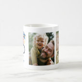 Bester Vater der Welt Name und Fotos Kaffeetasse (Mittel)