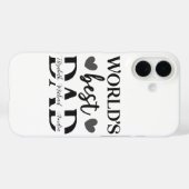 Bester Vater der Welt Personalisierte iPhone 16 Hü Case-Mate iPhone Hülle (Rückseite (Horizontal))