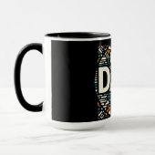 Bester Vater der Welt - Retro-Geometrie Tasse (Links)