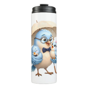 Bester Vater der Welt Süßer Vogel Thermosbecher