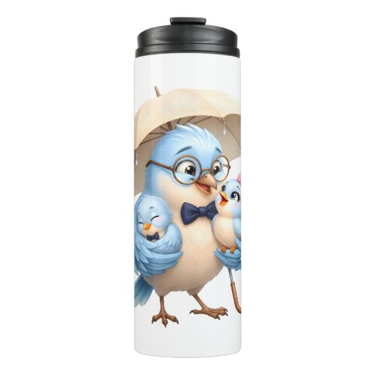 Bester Vater der Welt Süßer Vogel Thermosbecher (Vorderseite)