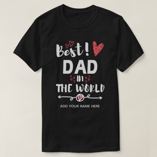 Bester Vater der Welt T-Shirt (Design vorne)