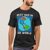 Bester Vater der Welt - T - Shirt mit weißem Text (Vorderseite)
