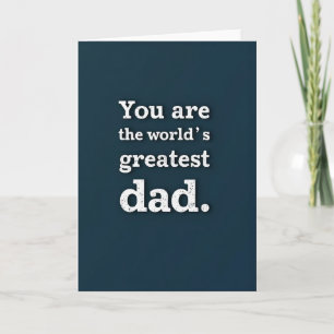 Bester Vater der Welt Türkis Karte