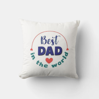 Bester-Vater-der-Welt-Typografie-Kissen Kissen