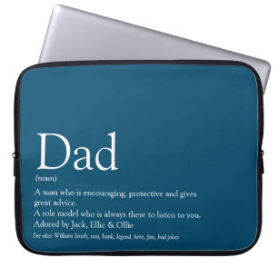 Bester Vater der Welt Vater Daddy Definition Blau Laptopschutzhülle