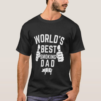 Bester Vater der Welt Vatertag BBQ Smoker Scherzge T-Shirt
