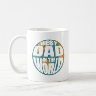Bester Vater der Welt Vatertag Einfach Vintage Kaffeetasse