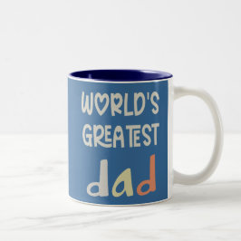 Bester Vater der Welt | Vatertagsgeschenk Zweifarbige Tasse