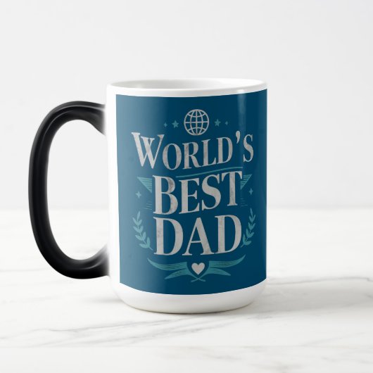 Bester Vater der Welt Verwandlungstasse (Links)