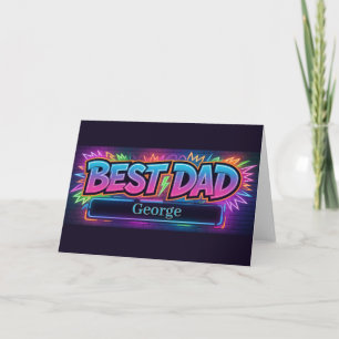 "BESTER VATER" Design mit Platzhalter für benutzer Karte