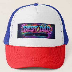 "BESTER VATER" Design mit Platzhalter für benutzer Truckerkappe